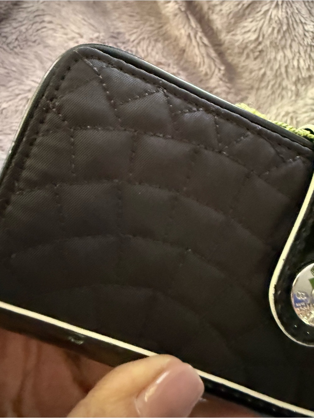 Vera Bradley Cafe Quilted Wallet~ Black/retired Cafe Latte pattern NWT - Picture 7 of 10